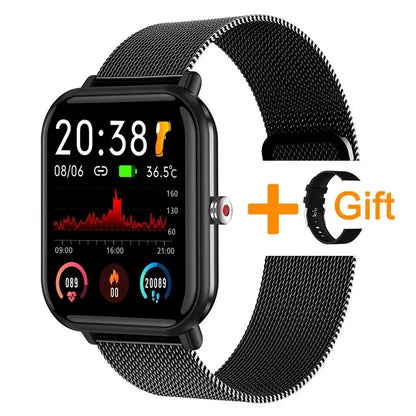 2024 New Smart Watch Ladies Full Touch Screen Sports Fitness Watch IP67 Waterproof Bluetooth for Android IOS Smartwatch Men