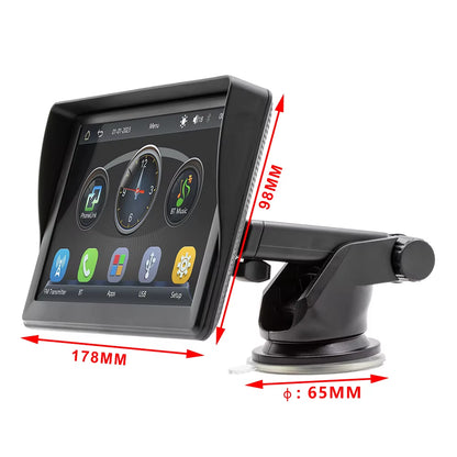 Universal 7" HD Portable Car MP5 Wireless Android Auto/Carplay BT Mirrorlink Car Player Remote Control Cat Stereo